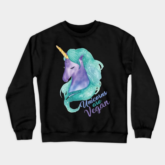 Vegan vegetarian animal welfare gift idea Crewneck Sweatshirt by Xizin Gao